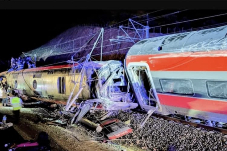 Insiden Kereta Cepat di Andalusia Spanyol, 21 Orang Meninggal Dunia