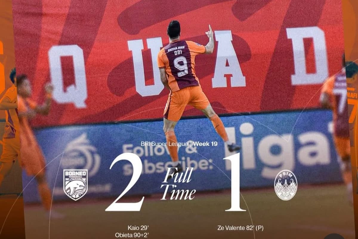 Drama Menit Akhir, Borneo FC Tekuk PSIM Yogyakarta 2-1